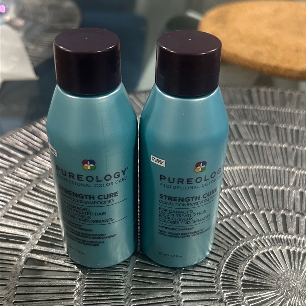 Pureology Strength Cure Blue shampoo and conditioner duo mini size